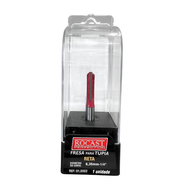 FRESA PARA TUPIA RETA 1/4"X1/4" 91,0002 ROCAST