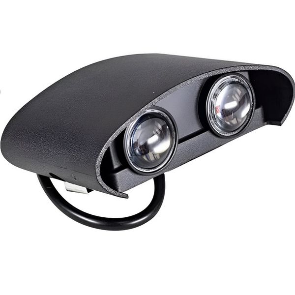 ARANDELA LED YORI 2F 4W 4000K BIVOLT PRETO 520,0030 NOLL