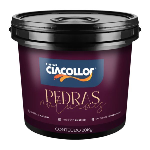 REVESTIMENTO HIDRORREPELENTE PEDRAS NATURAIS SAMAÚMA CLARO 20KG CIACOLLOR