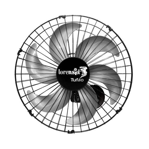 VENTILADOR PAREDE 50CM 150W TUFÃO PRETO BIVOLT LORENSID