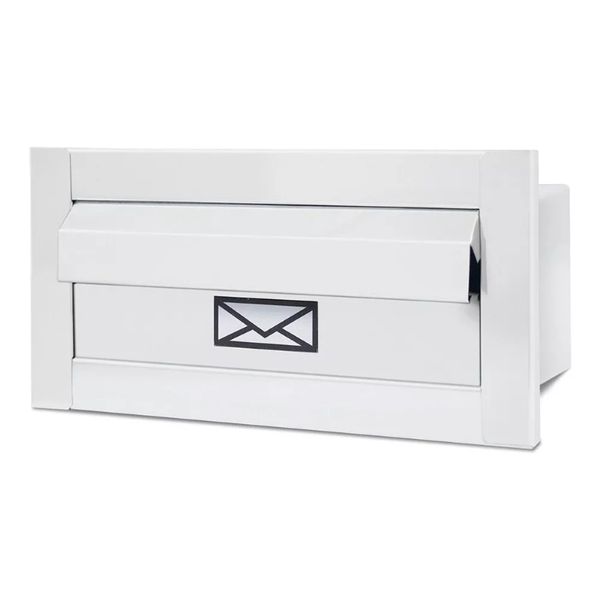CAIXA DE CORRESPONDÊNCIA INOX PEQUENA 15X30CM BRANCO 0036 RMC