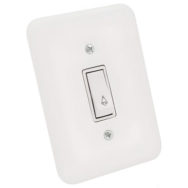 INTERRUPTOR CAMPAINHA POLLAR 10A 250V BRANCO 1901001 RADIAL