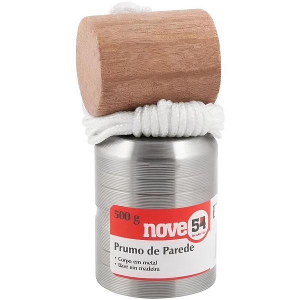 PRUMO DE PAREDE METAL 500GR 3321400500 NOVE54