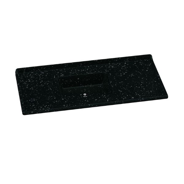 PIA SINTÉTICA STANDARD GRANITADA 120X50CM PRETO 505308 A.J.RORATO