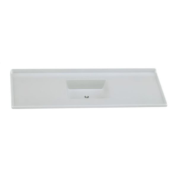 PIA SINTÉTICA STANDARD GRANITADA 150X50CM GELO 505709 A.J. RORATO