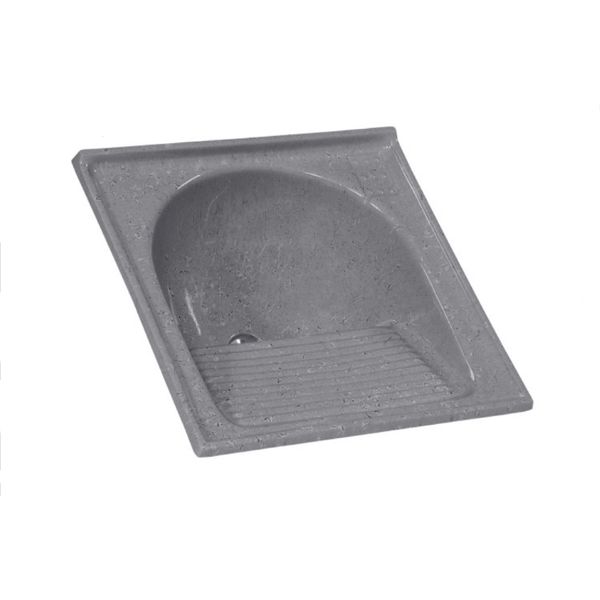 TANQUE BATEDOR SINTÉTICO GRANITADO SIMPLES Nº 1 60X60CM CINZA 500310 A.J. RORATO
