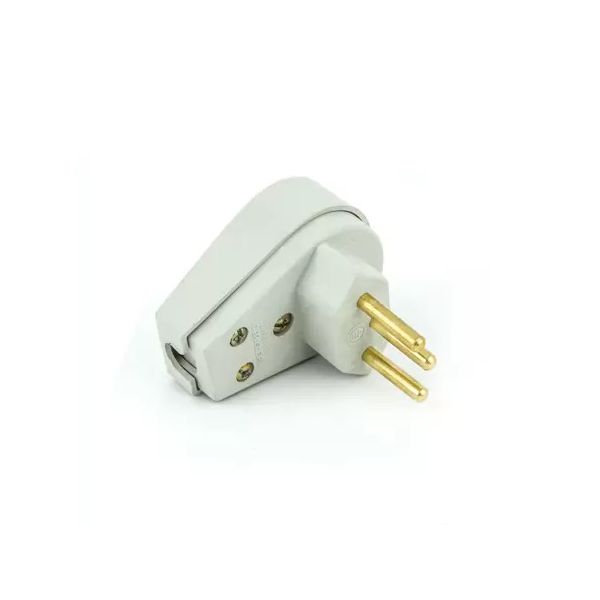 PLUG PADRÃO 90º 2P+T 20A 250V CINZA 08314820 FAME