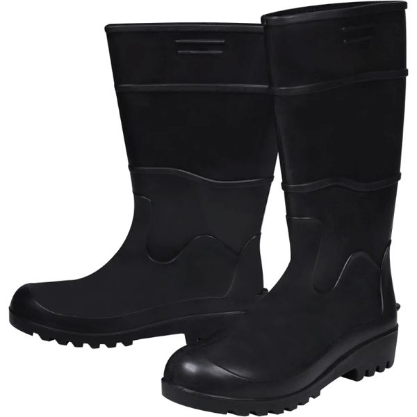 BOTA PVC CANO LONGO COM FORRO PRETO 919152 WORKER