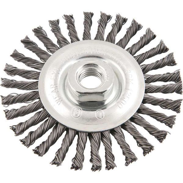 ESCOVA DE AÇO CIRCULAR 4.1/2" X 1/4" M14 TORCIDA VONDER
