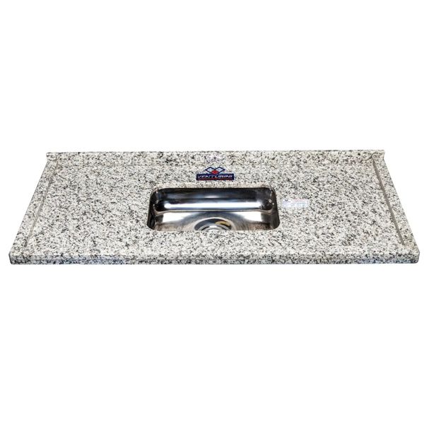 PIA COM CUBA INOX BELLA 1,20X55 BRANCO PORTINARI 50112411 VENTURINI