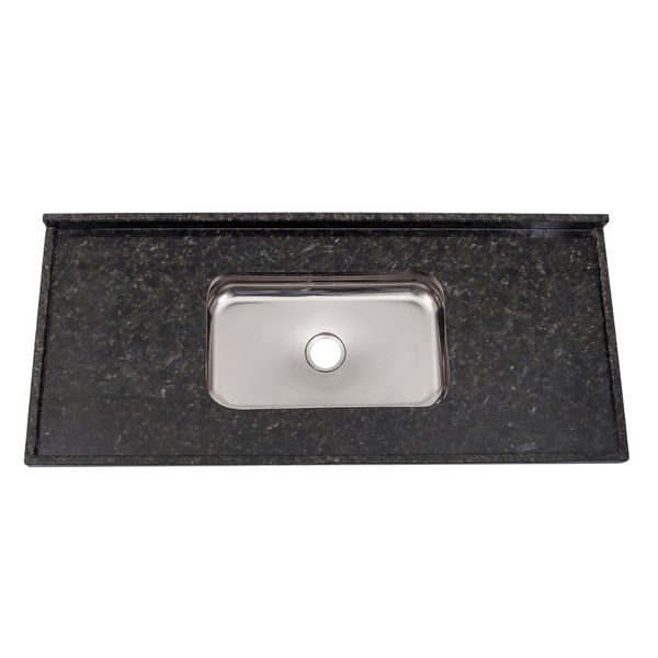 PIA COM CUBA INOX BELLA 1,20X55 VERDE UBATUBA 50112383 VENTURINI