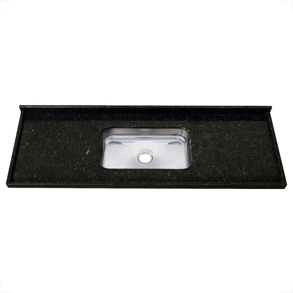 PIA COM CUBA INOX BELLA 1,80X55 VERDE UBATUBA 50112387 VENTURINI