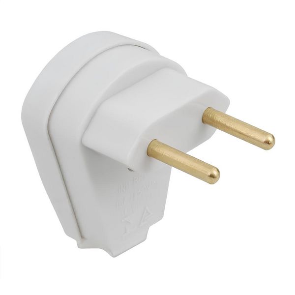 PLUG MACHO PADRÃO 90º 2P 20A 250V CINZA 1454 FAME
