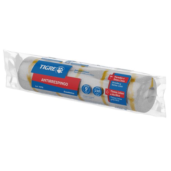 ROLO LÃ SINTÉTICA ANTIRRESPINGO ECONÔMICO 23CM 1376-230 TIGRE