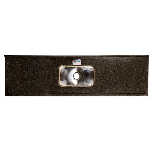 PIA COM CUBA INOX VENTURINI MAX 1,80X57 VERDE UBATUBA 50111062 VENTURINI