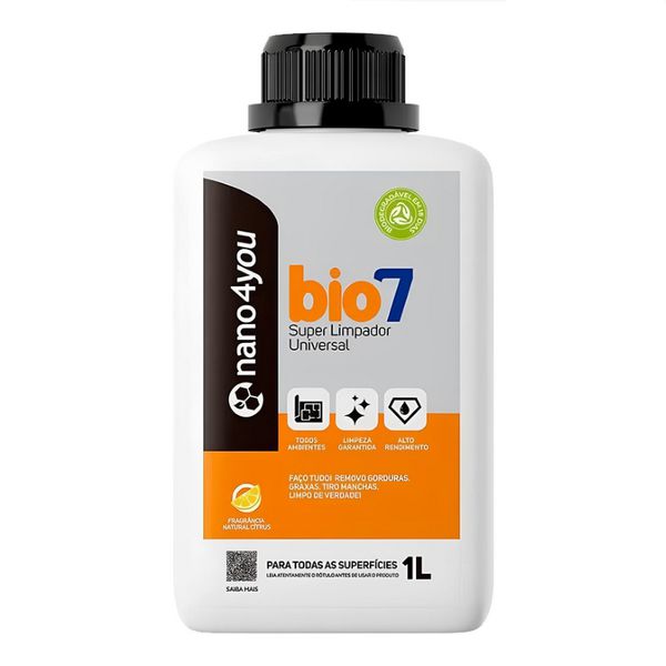 LIMPADOR DESENGRAXANTE BIO7 1 LITRO NANO4YOU