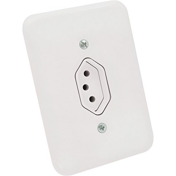 TOMADA POLLAR 2P+T 20A 250V BRANCO 1901.176 RADIAL