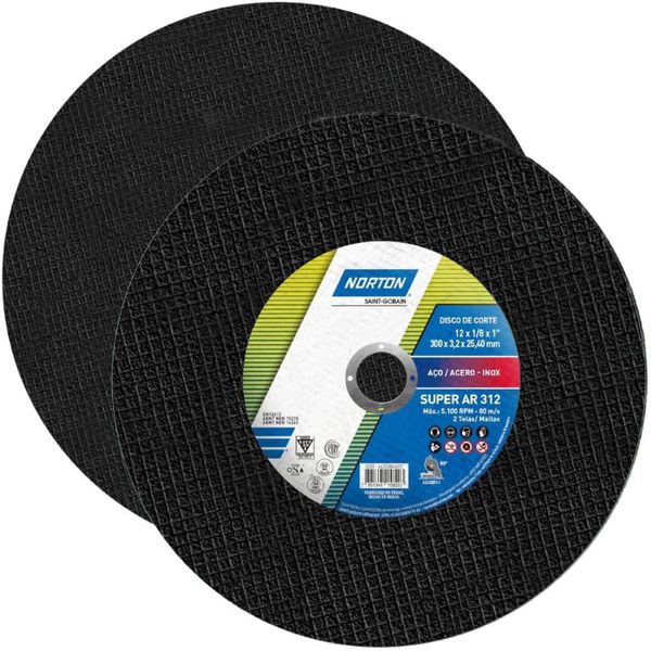DISCO DE CORTE 12"X 1/8 X 1 AR-312 NORTON