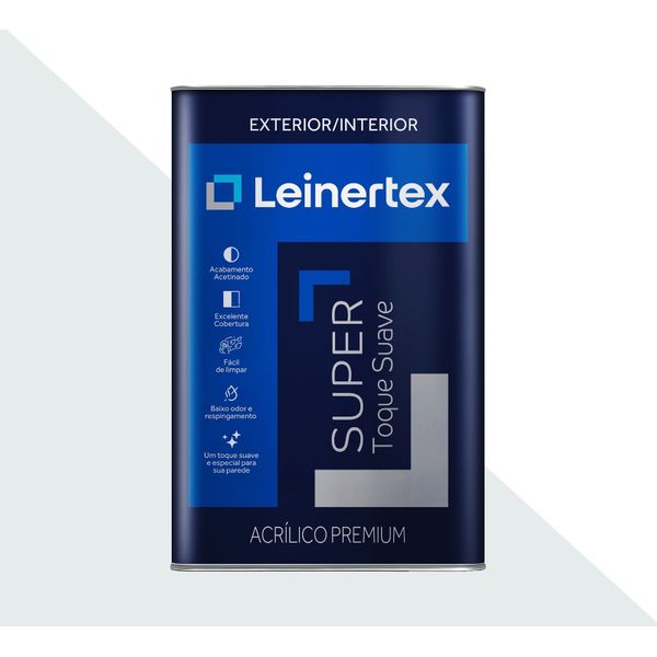 TINTA SUPER ACRÍLICA TOQUE SUAVE BRANCO GELO 18 LITROS 5005002 LEINERTEX