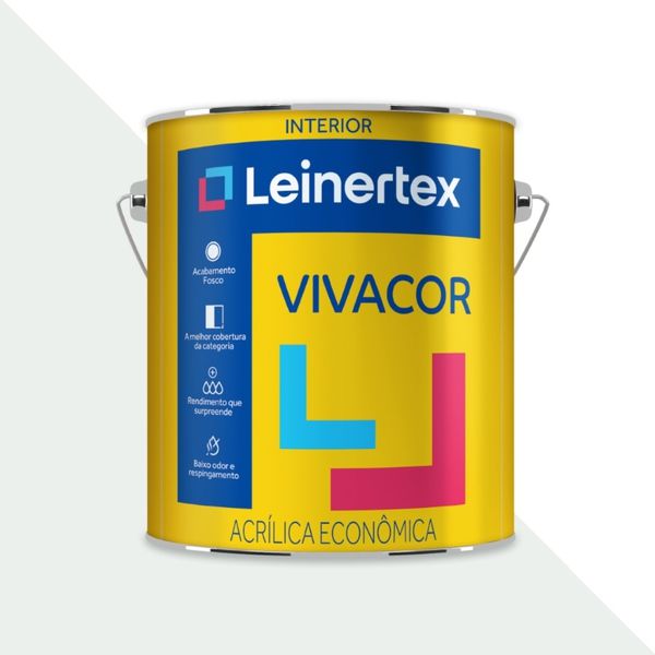 TINTA VIVACOR ACRÍLICA BRANCO GELO 3,6 LITROS 4501002 LEINERTEX