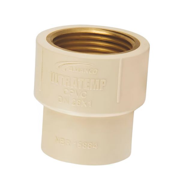 CPVC LUVA TRANSIÇÃO FF DN22X3/4" 20290 AMANCO