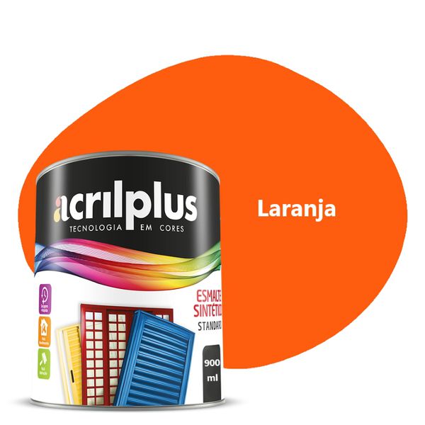 ESMALTE SINTÉTICO LARANJA 900ML 006079 ACRILPLUS