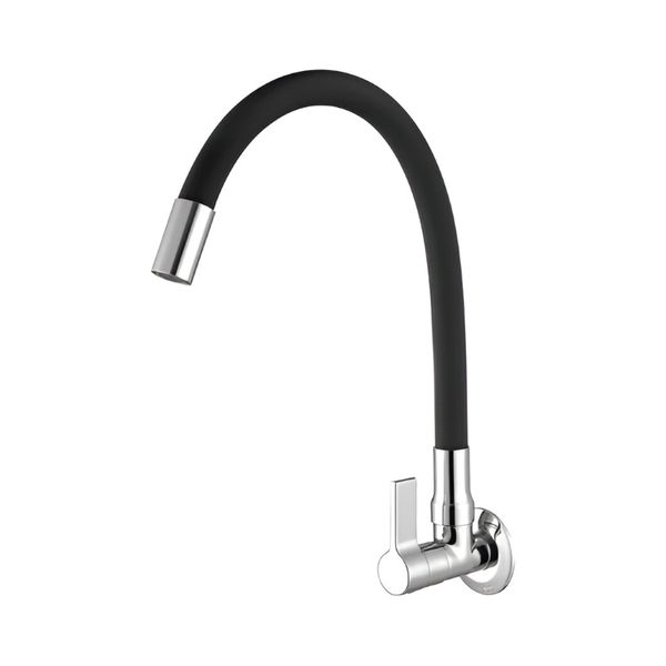 TORNEIRA COZINHA GIRATÓRIA PAREDE FLEX BLACK 1/4V. C-74 5/8" 24950 PEVILON