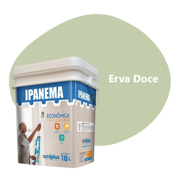 TINTA ECONÔMICA IPANEMA ERVA DOCE 18 LTS 150019 ACRILPLUS