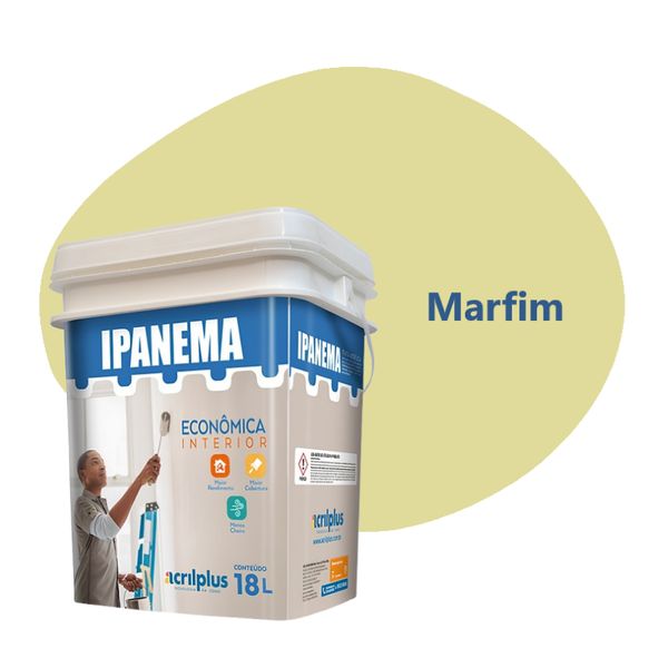 TINTA ECONÔMICA IPANEMA MARFIM 18 LTS 150024 ACRILPLUS