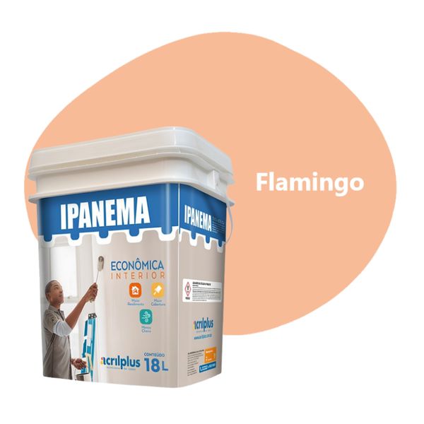 TINTA ECONÔMICA IPANEMA FLAMINGO 18 LTS ACRILPLUS