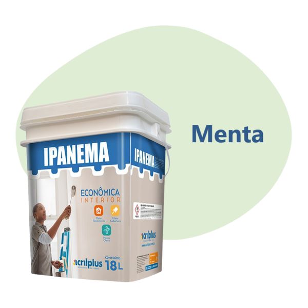 TINTA ECONÔMICA IPANEMA MENTA 18 LTS ACRILPLUS