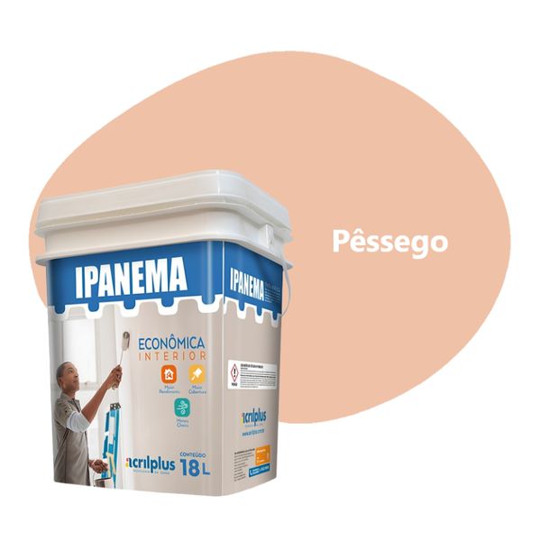 TINTA ECONÔMICA IPANEMA PÊSSEGO 18 LTS ACRILPLUS