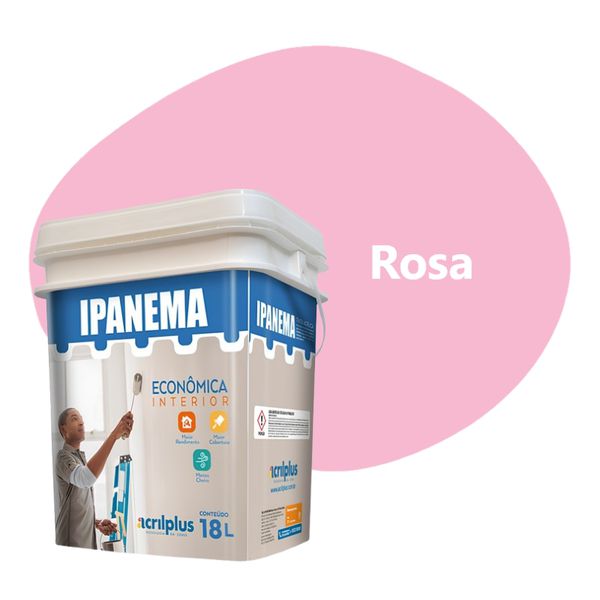 TINTA ECONÔMICA IPANEMA ROSA 3,6 LTS ACRILPLUS