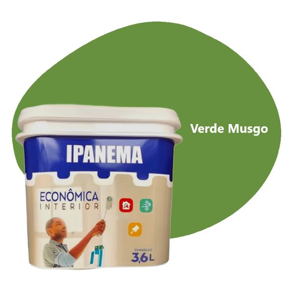 TINTA ECONÔMICA IPANEMA VERDE MUSGO 3,6 LTS ACRILPLUS