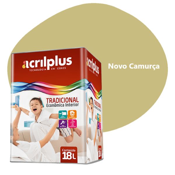 TINTA ECONÔMICA TRADICIONAL NOVO CAMURÇA 18 LTS ACRILPLUS
