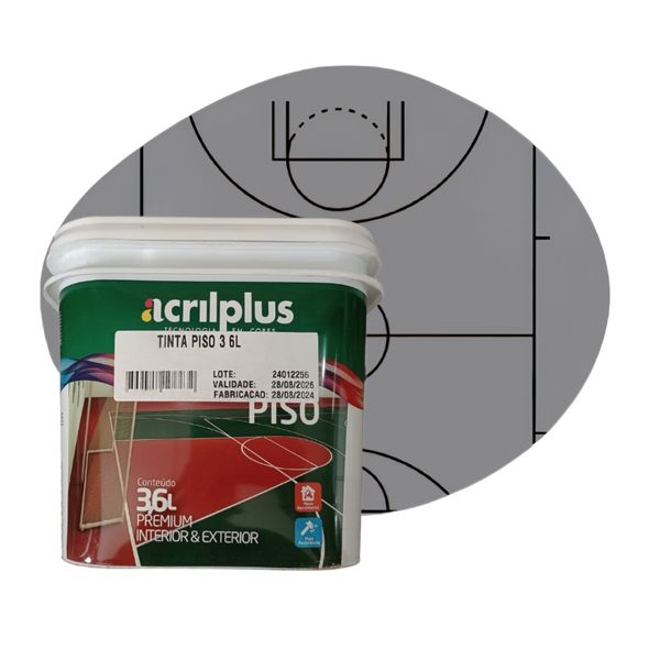 TINTA PISO FLEX CINZA CLARO 3,6 LTS ACRILPLUS
