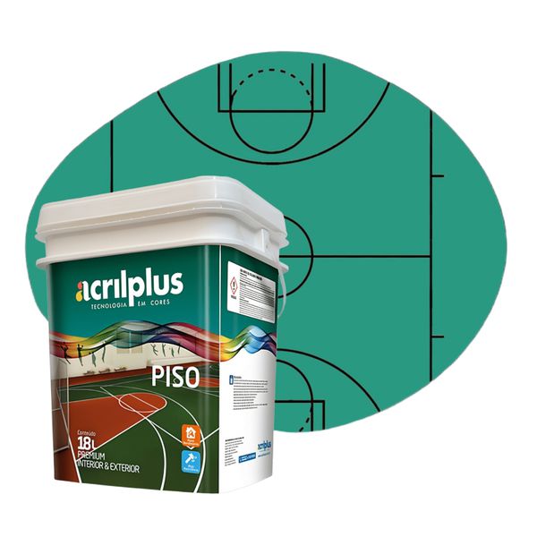 TINTA PISO FLEX VERDE 18 LTS 081014 ACRILPLUS