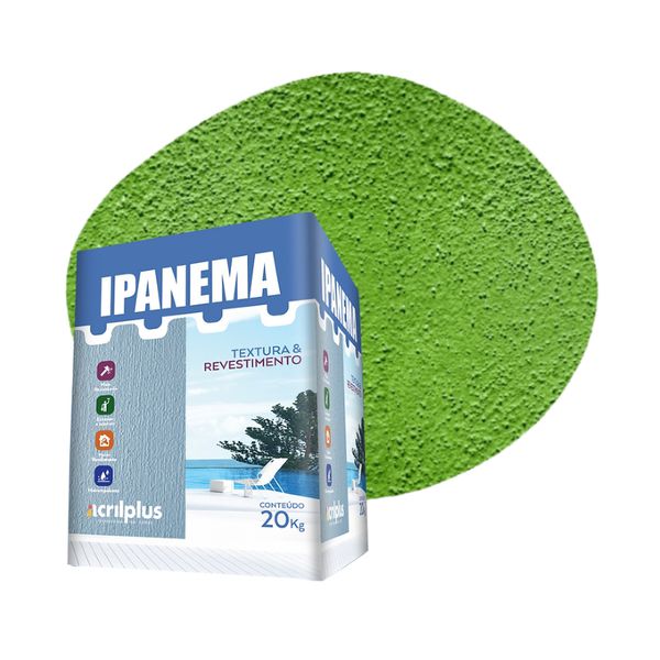 TEXTURA IPANEMA VERDE LIMÃO CAIXA 20 KG ACRILPLUS