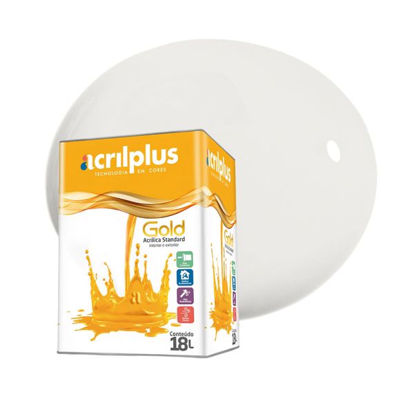 TINTA GOLD STANDARD FOSCO BRANCO NEVE 18 LTS ACRILPLUS