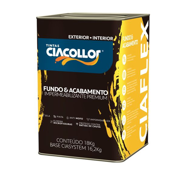IMPERMEABILIZANTE CIAFLEX FUNDO E ACABAMENTO CIASYSTEM BASE "A" 18KG CIACOLLOR