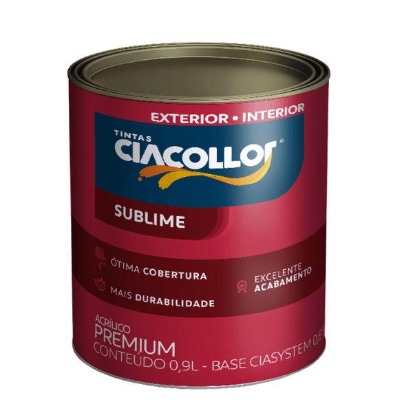 TINTA ACRÍLICA SUBLIME FOSCO CIASYSTEM BASE "B" 810ML CIACOLLOR
