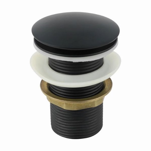 VÁLVULA CLICK PARA LAVATÓRIO METAL PRETA 1.1/4" 01603 ARAÚJO METAIS