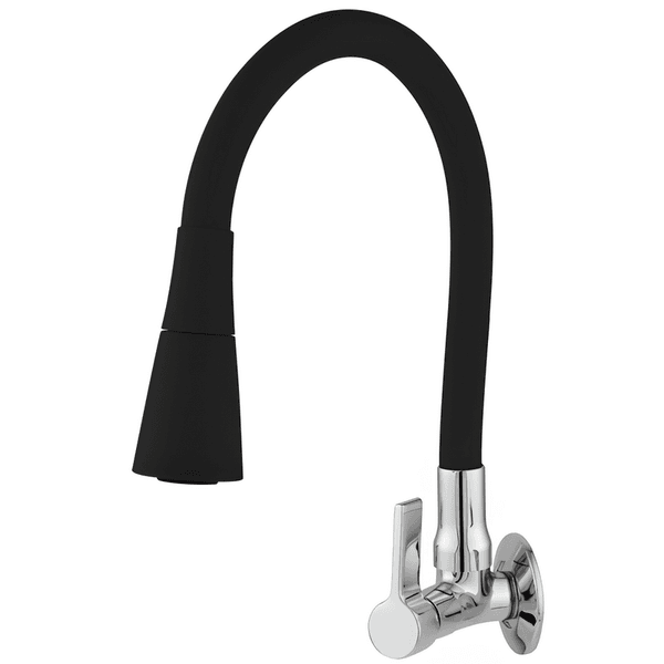 TORNEIRA COZINHA PAREDE FLEX DUCHA PRETA C-65 1/4V. 02286 ARAÚJO METAIS
