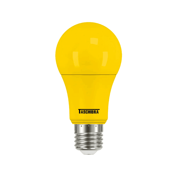 LÂMPADA LED BULBO ANTI-INSETO AMARELA 5W BIVOLT 7584 TASCHIBRA