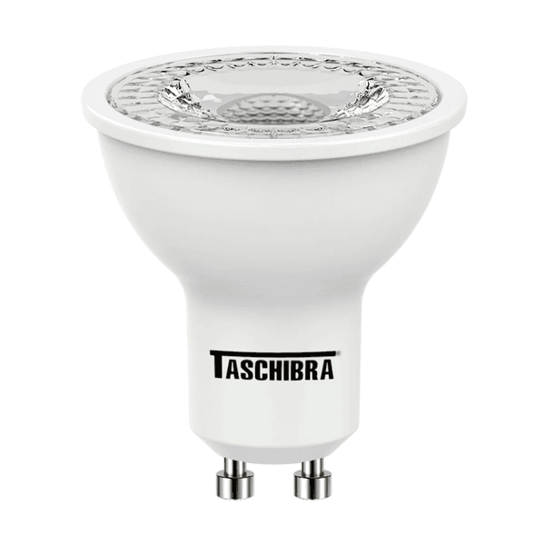 LÂMPADA LED DICRÓICA MR16 GU-10 4,9W 6500K BIV. BRANCO 7071 TASCHIBRA