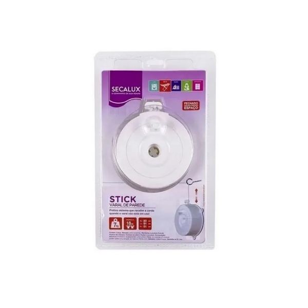 VARAL ROUPA CARRETILHA STICK 18MTS 71010 SECALUX