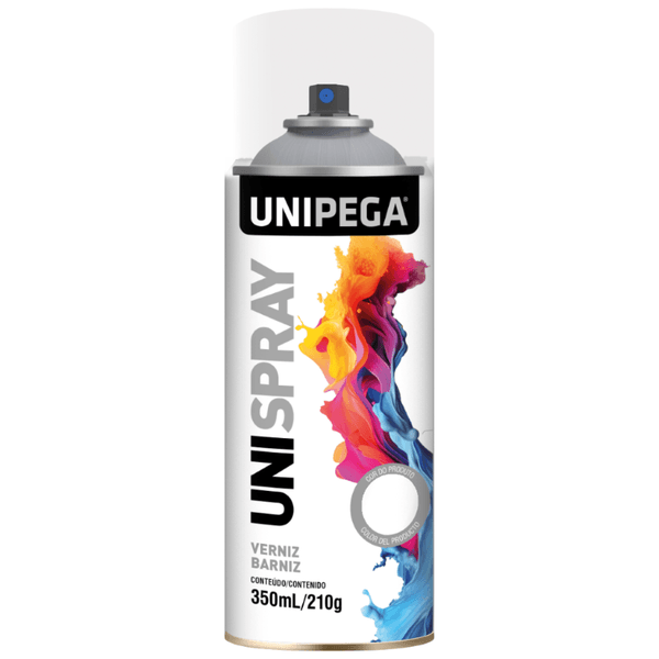 SPRAY USO GERAL VERNIZ 210GR 350ML 35540 UNIPEGA