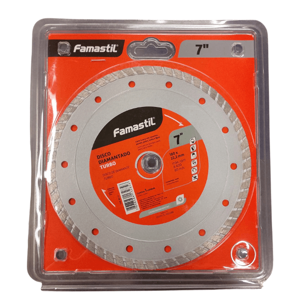 DISCO DIAMANTADO TURBO SECO 180X22,2MM 80.13 FOXLUX