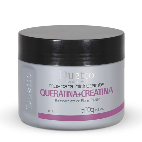Máscara Hidratante Queratina + Creatina Duetto 500g