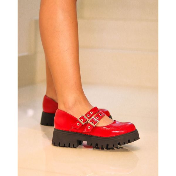 Mocassim Boneca Vermelho 